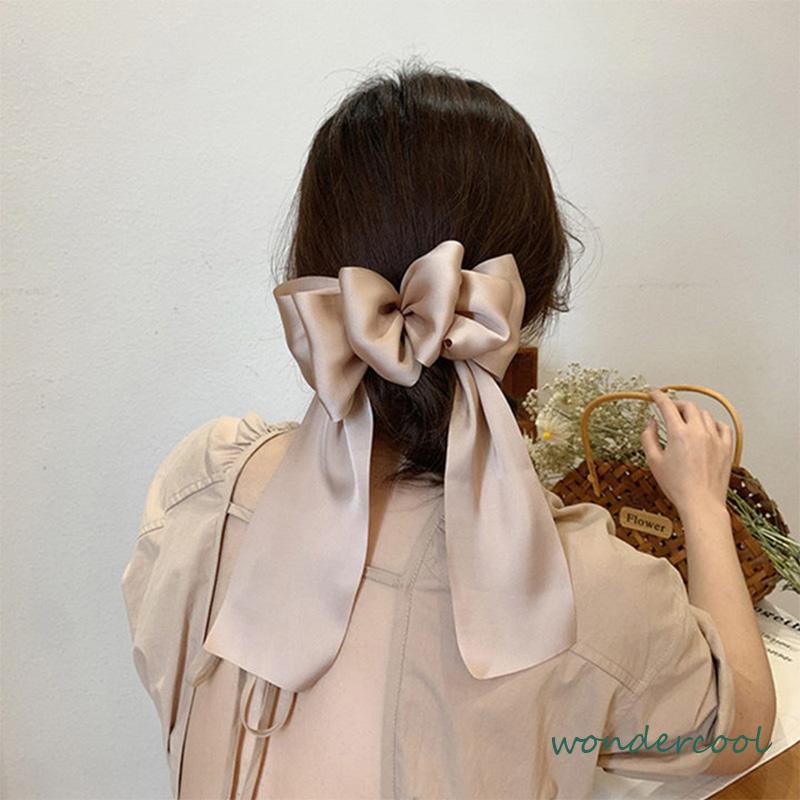 Benang Busur Jepit Rambut  Wanita Kepala Belakang Kepala Hiasan Kepala Klip Ekor Kuda  Aksesoris Rambut Wanita-Won