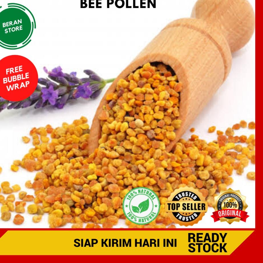 

EXCLUSIVE!✔ 100g Bee Pollen Jsr Super Food Beepollen Pollen Tepung Sari Bunga Fresh & Natural|RA7