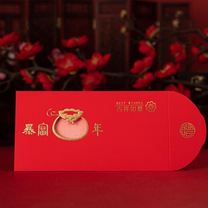 

EP491 Amplop Angpao TahunCina Imlek 2022 Warna Merah