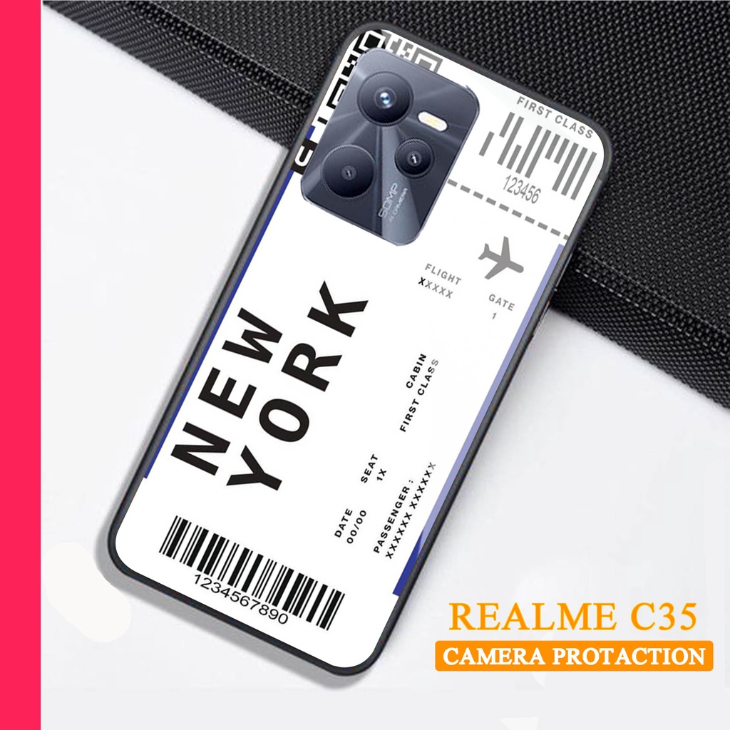 Softcase Glass Kaca REALME C35 - Case Handphone REALME C35 [T62]