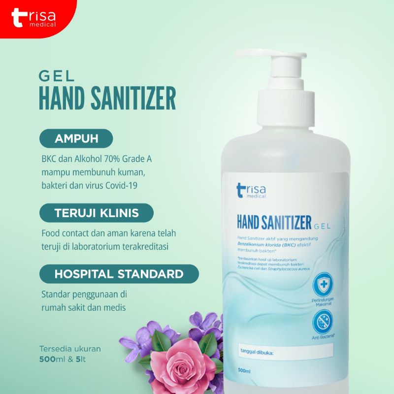 TRISA-Hand Sanitizer Gel 500ml + disp/Hand Sanitizer Gel