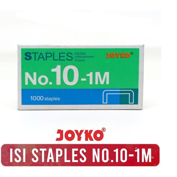 

JOYKO Isi Staples Kecil No 10 - Refill Steples Stapler 1 box isi 1000