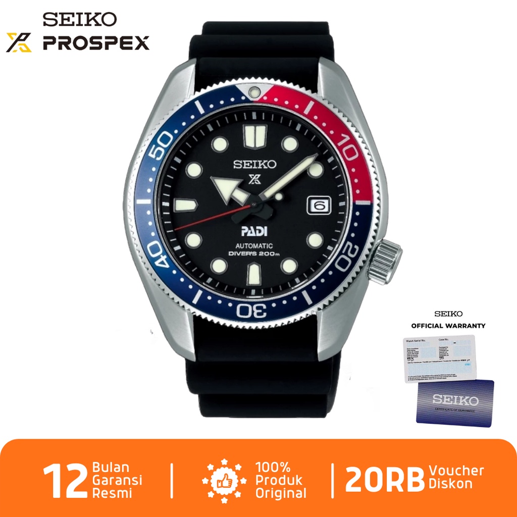 Seiko Prospex PADI SPB087 Jam Tangan Pria Seiko Automatic SPB087J1 Rubber Strap