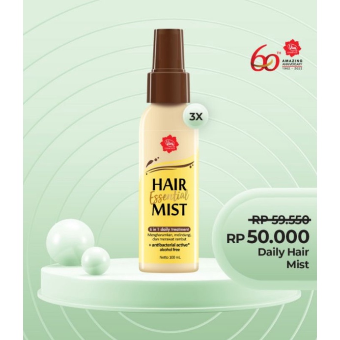 Jual Viva Hair Essential Mist 100ml Shopee Indonesia