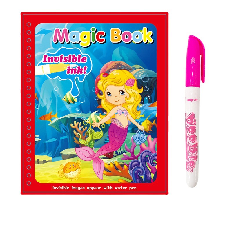Buku Mewarnai Handmade Dengan Pena Air Ajaib Untuk Anak Tk