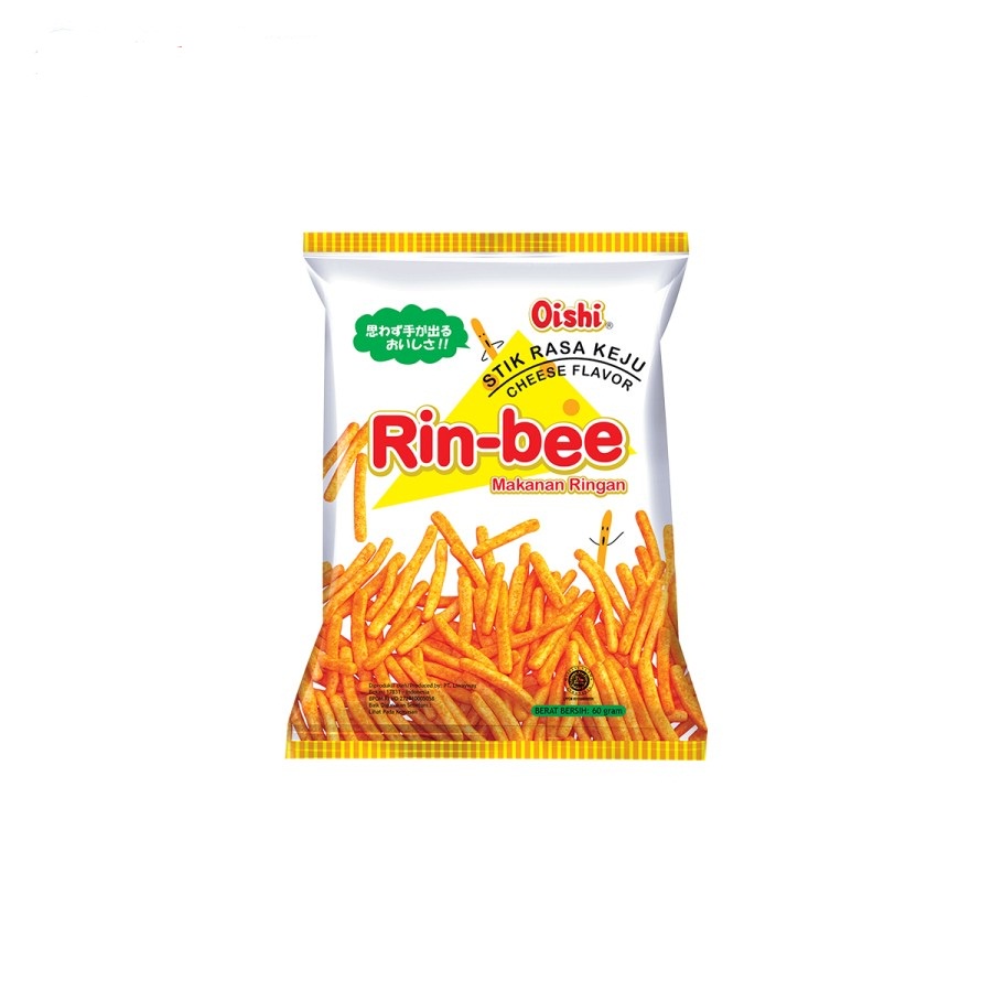 

CAMILAN STIK RASA KEJU RIN-BEE 60GR CHEESE STICK