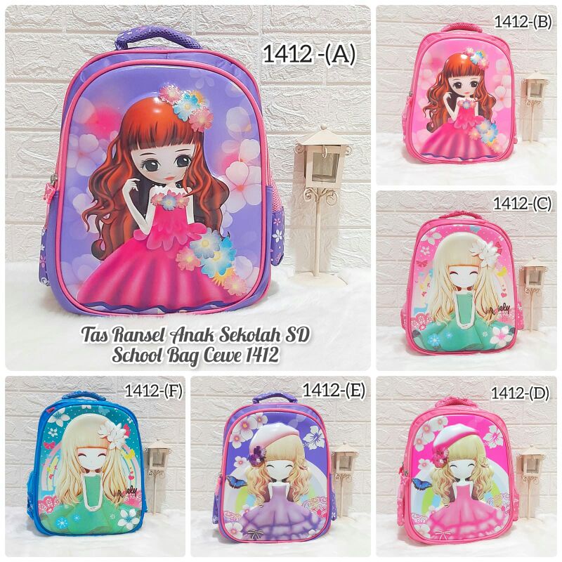 Tas Ransel Anak SD-SMP  Schoolbag Girl Tas Ransel Anak Perempuan