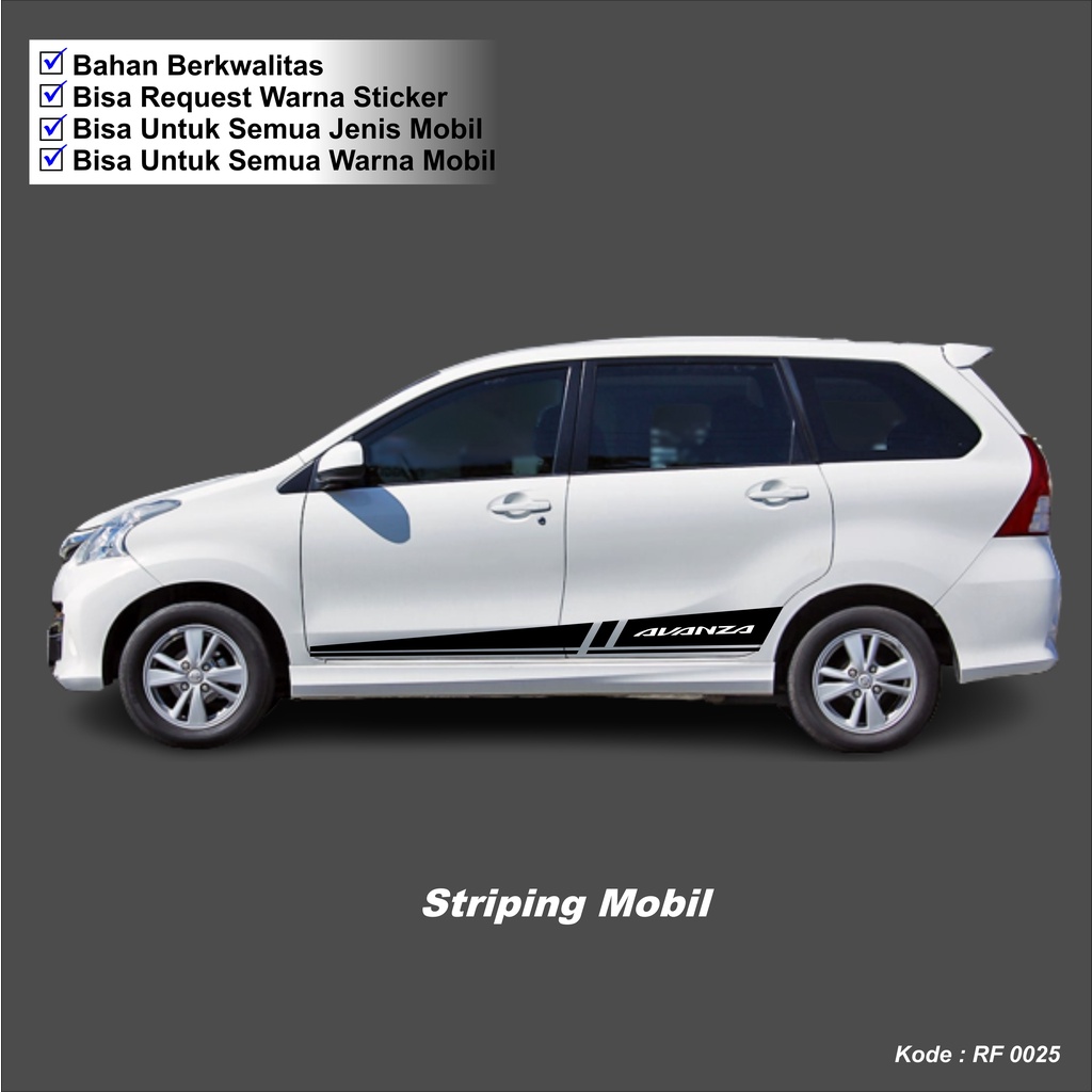 Stiker Mobil Avanza Stiker Cutting Toyota Avanza Stiker Lis Body Samping Avanza