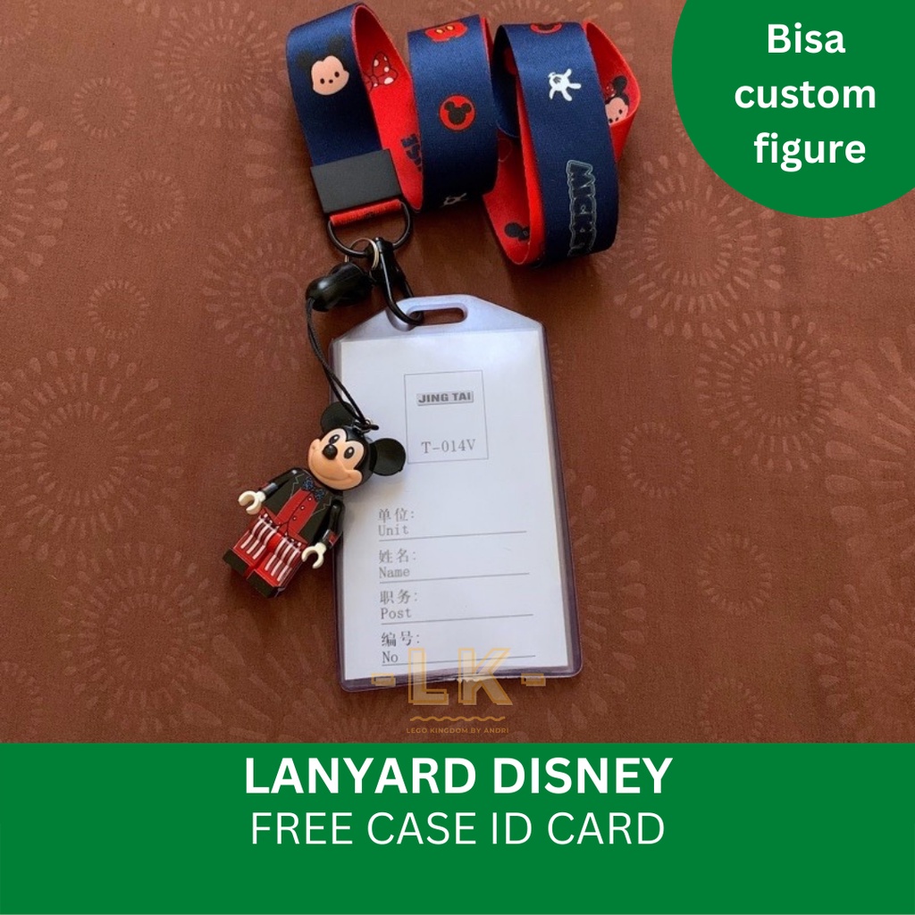 

Lanyard Walt Disney Minifigure (Id Card/ Name Tag/ Card Holder/ Mickey Mouse/ Minnie Mouse)