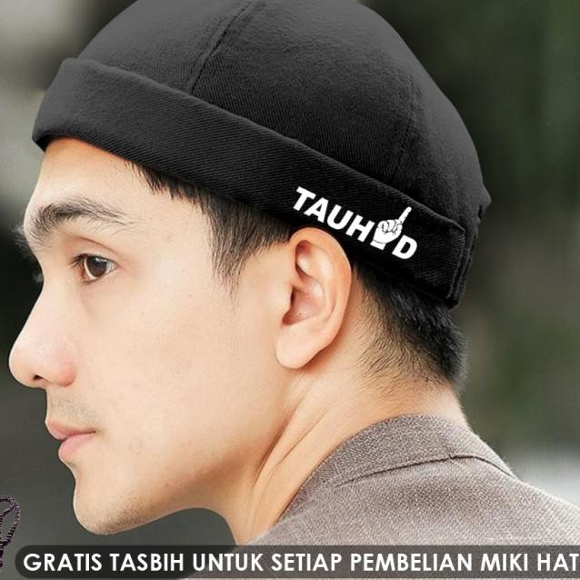 Peci Kopiah Pria Miki Hat Yanura Mikihat Logo Tauhid 1 - Krem