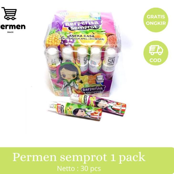 

IdZz6Z0--permen semprot sepray dan korek 1pack isi 30 pcs