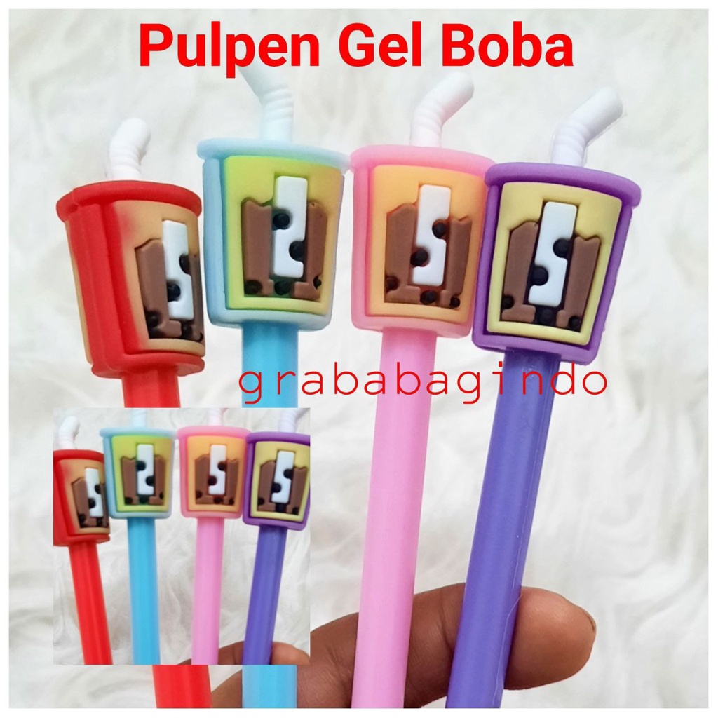 

PULPEN GEL BOBA DRINKING / PULPEN KARAKTER / GEL PEN / INK GEL PEN / GANTUNGAN BOBA GELAS