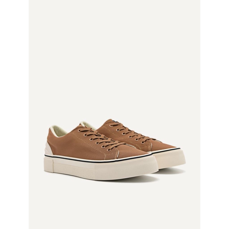 PM127 SEPATU SNEAKER PEDRO PRIA ORIGINAL CASUAL KETS BRANDED COKLAT