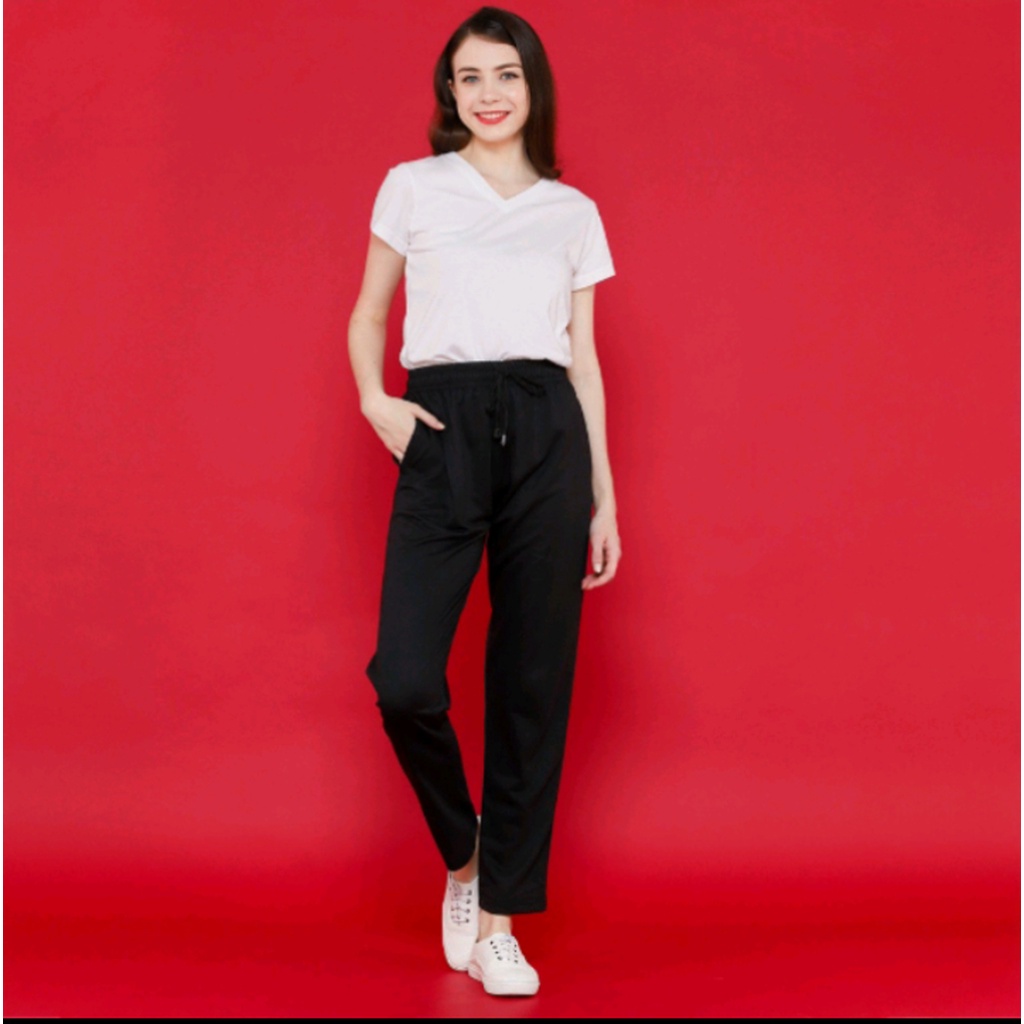 Celana Training  Panjang Wanita Korea Style