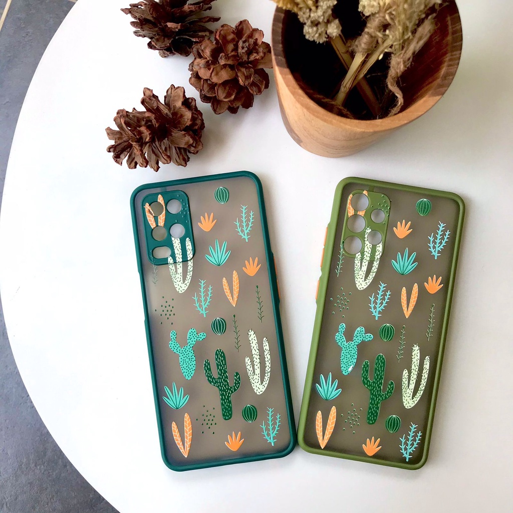 PRINTING HYBRID cactus case iphone 6 7 8 plus x xr xs max 11 12 pro max vivo Y19 y21s y33s y21 4g 2021 y53s y51 2020 s1 v9 v15 y12 y15 y17 y20 y20s y20i y12s y30 y50 y53 y91 y93 y95 y91c