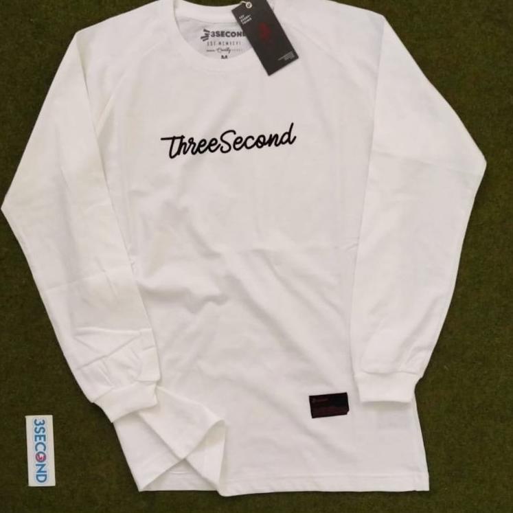 KAOS 3SECOND CEWEK PANJANG HIJAB / KAOS THREE SECOND WANITA LENGAN PANJANG MURAH ▪ IO.18Oc22ᵀ