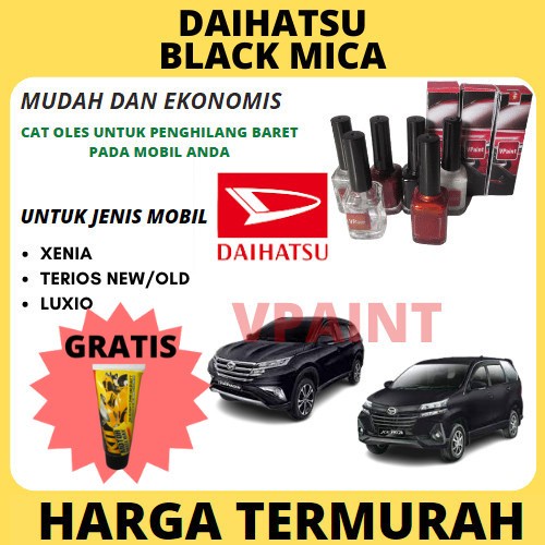CAT OLES MOBIL DAIHATSU HITAM XENIA,ROCKY,TERIOS,LUXIO BLACK MICA