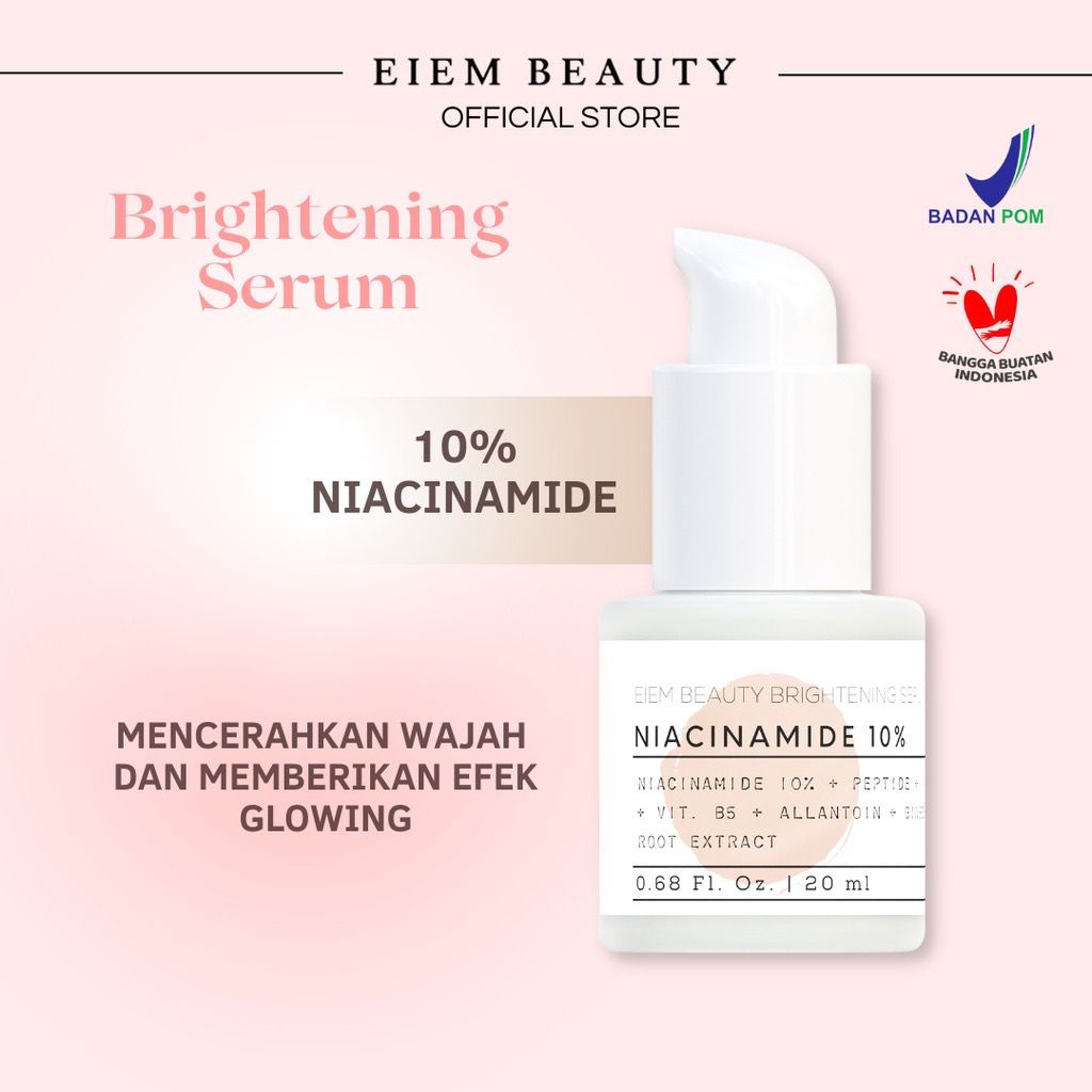 BPOM Eiem Beauty Series Water Bank Moisturizer Acne + Anti Aging Brightening Hydration Booster Serum