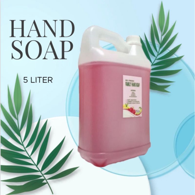 SABUN CUCI TANGAN SO FRESH FAMILY HAND SOAP AROMA STRAWBERRY 5 LITER