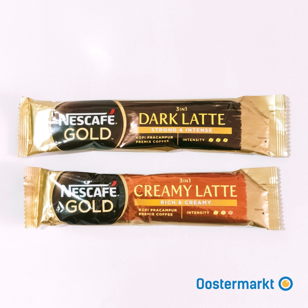 Jual Kopi Nescafe Gold Dark Latte / Creamy Latte Malaysia Sachet
