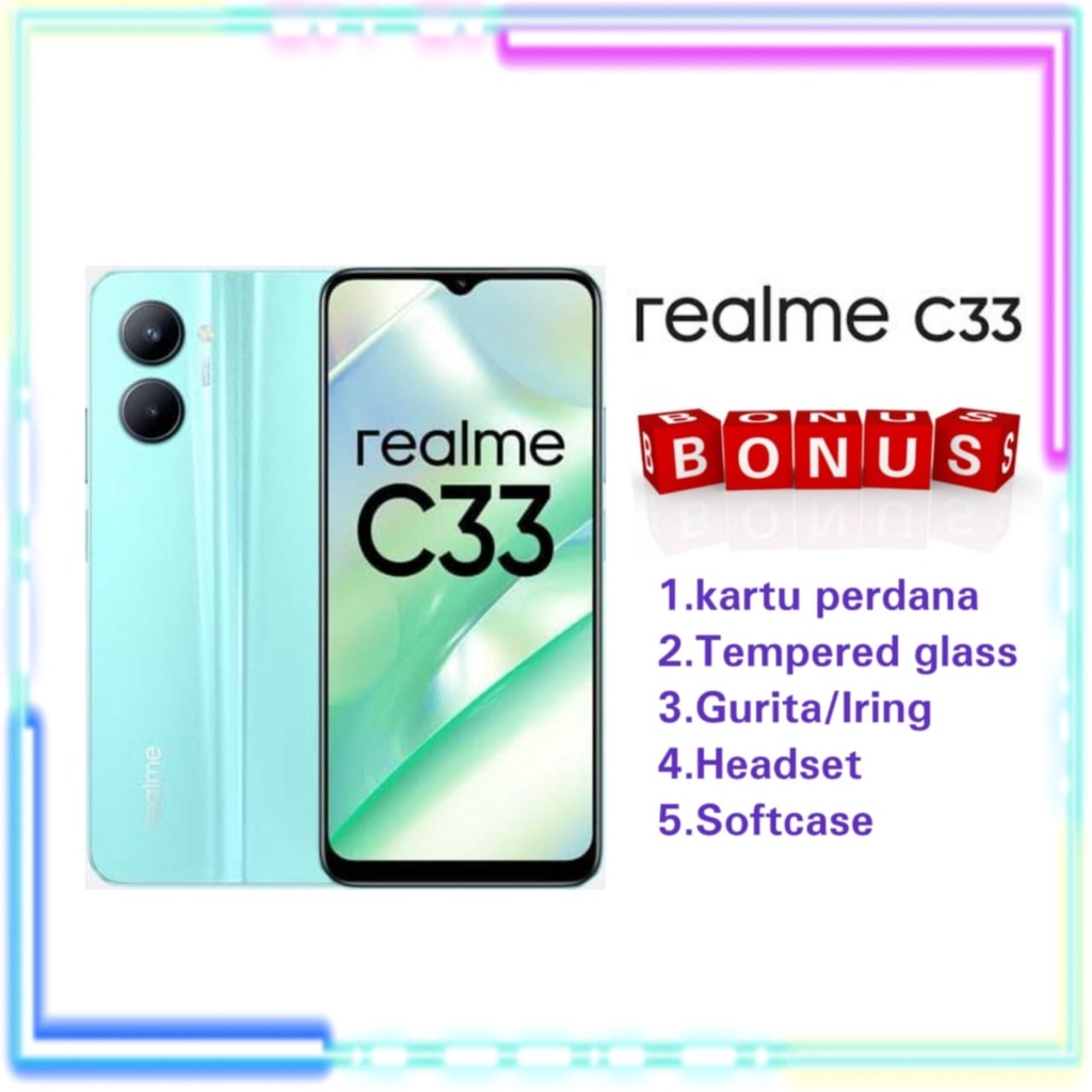 REALME C33 4/128 &amp; 3/32 &amp; 4/64 &amp; REALME C31 NEW GRS RESMI REALME