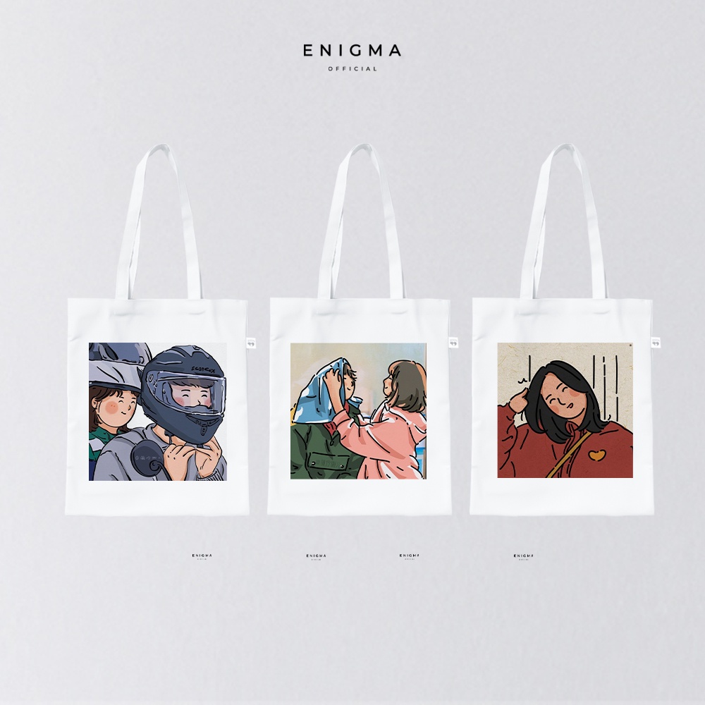 TOTEBAG KANVAS TAS WANITA AESTHETIC ORIGINAL ENIGMA