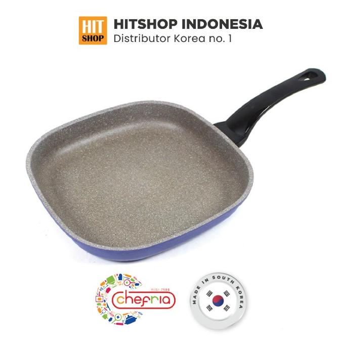 BAYAR DITEMPAT CHEFRIA Vivid Square Pan 27cm - Panci/Wajan Kotak Korea /PERALATAN MASAK SET/PANCI PR