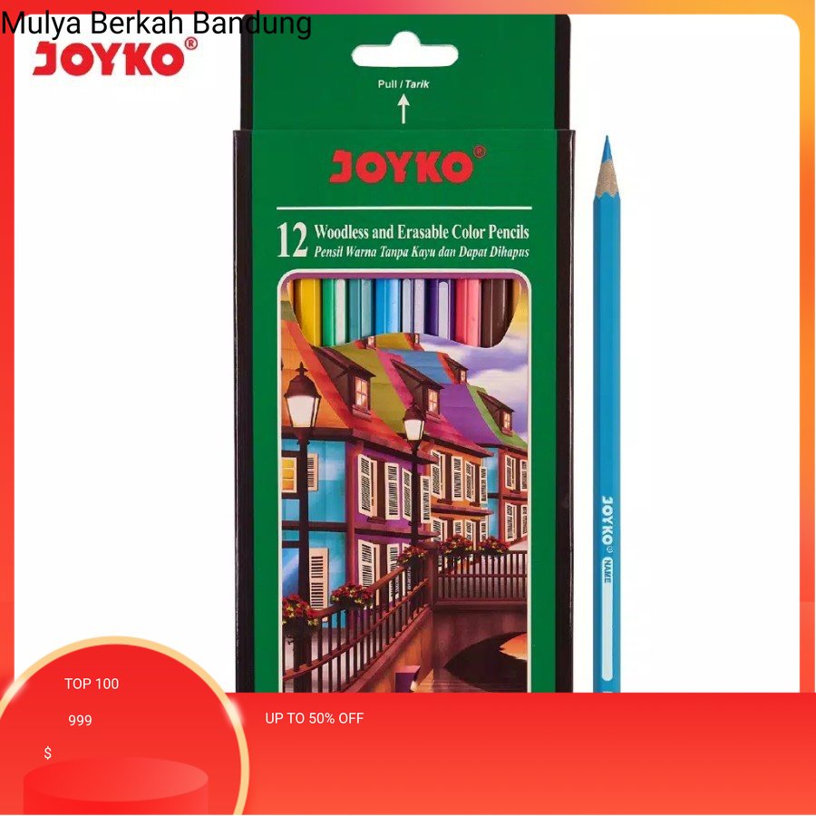 

pensil warna/patlot gambar joyko panjang dan pendek isi 12 warna murah