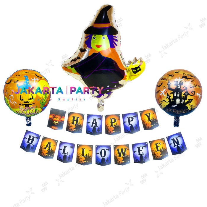 Paket Dekorasi Halloween #14 / Paket Set Balon Halloween