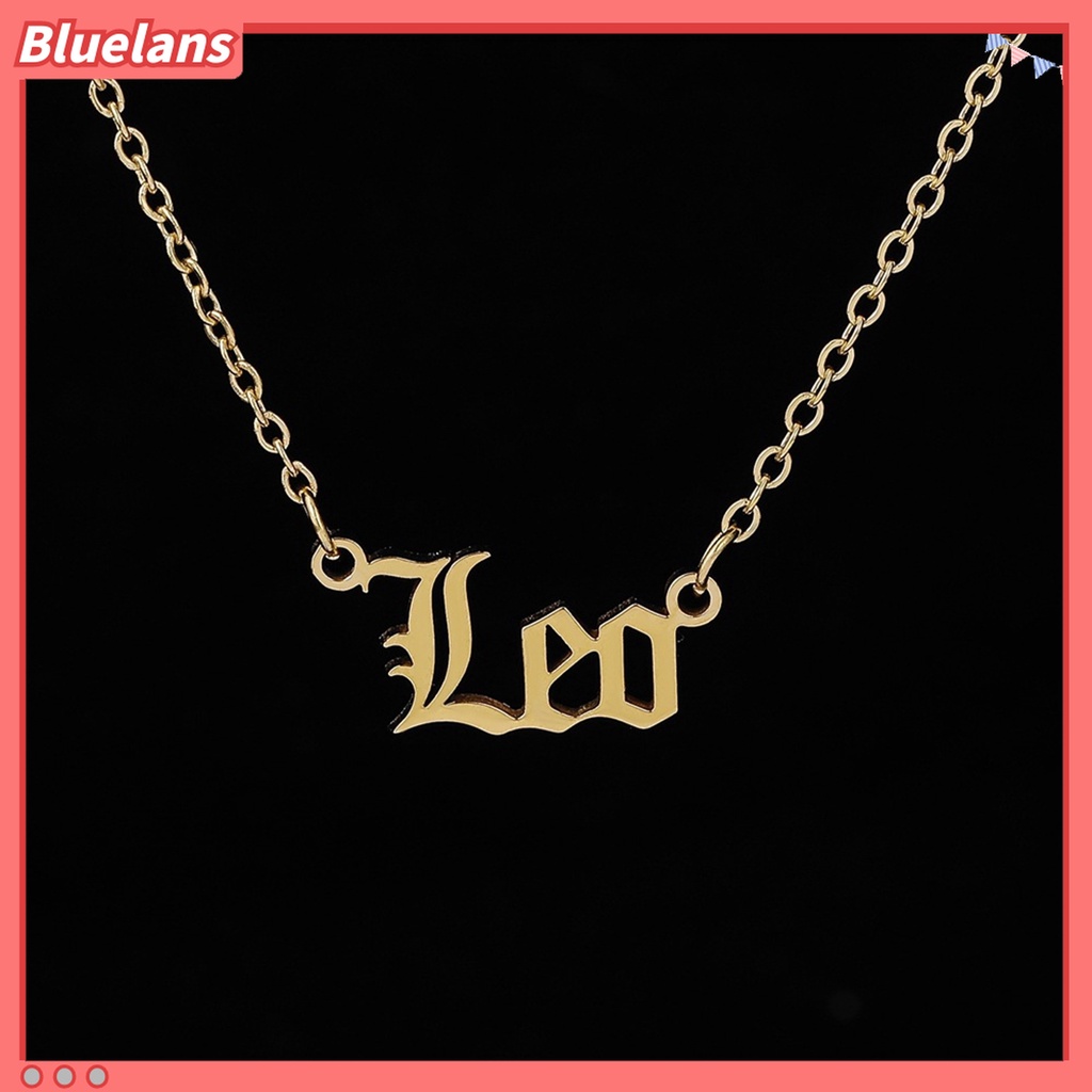 Kalung Dengan Liontin Huruf Inggris Bahan Alloy Tahan Korosi Untuk Pesta
