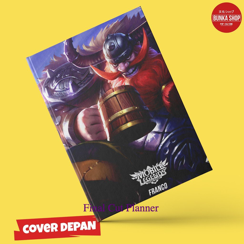 

Note Book Game Mobile Legends Franco Hardcover A5 Buku Catatan Buku Tulis Murah .