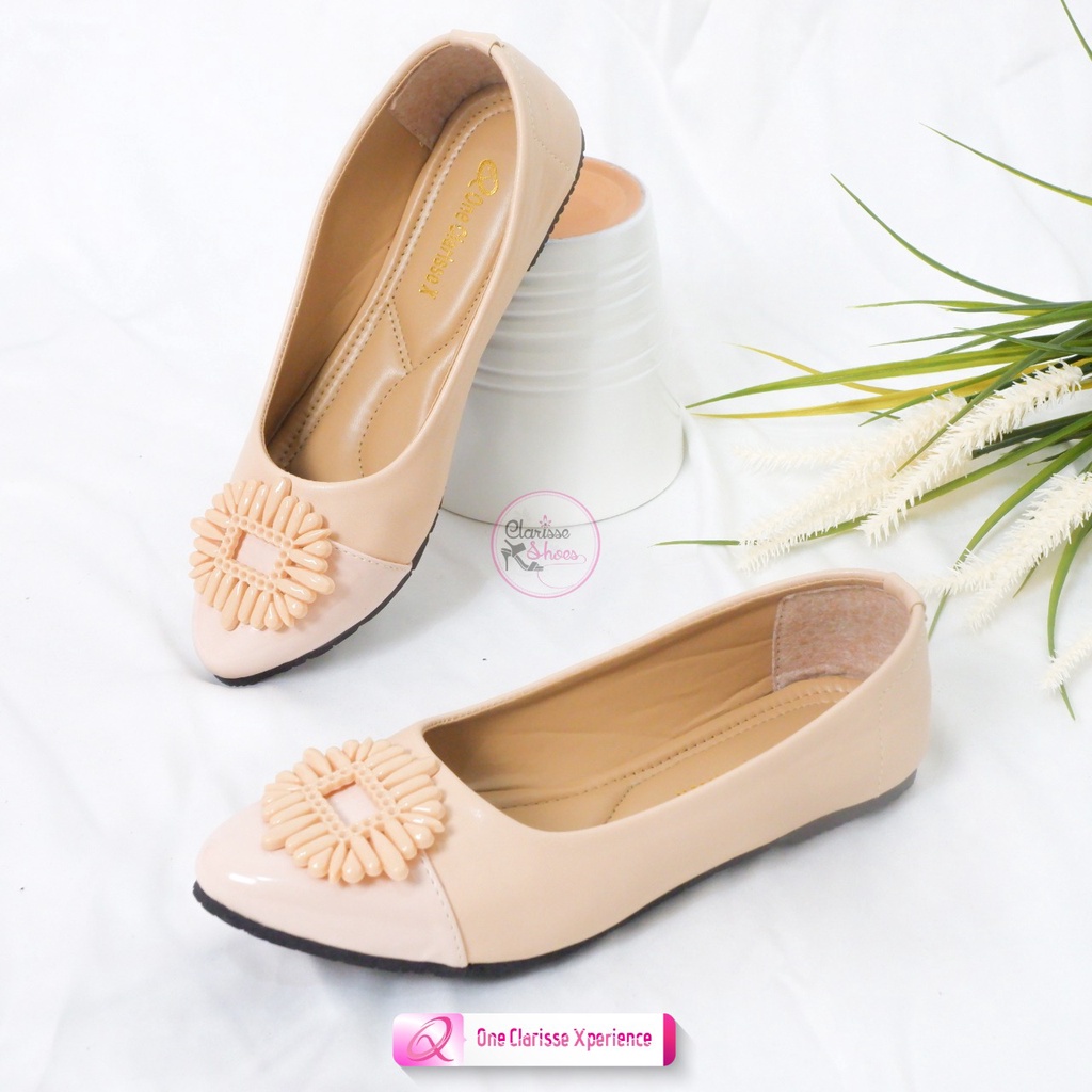 Clarisse Flatshoes LEVOR Sepatu Flat Wanita Kuliah SOL KARET