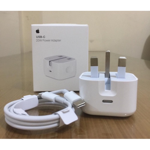 Kepala Charger Kaki 3 Type C 20 Watt / Adapter Charger Ip USB-C 20 Watt / Adaptor Fast Charging Type C Ip