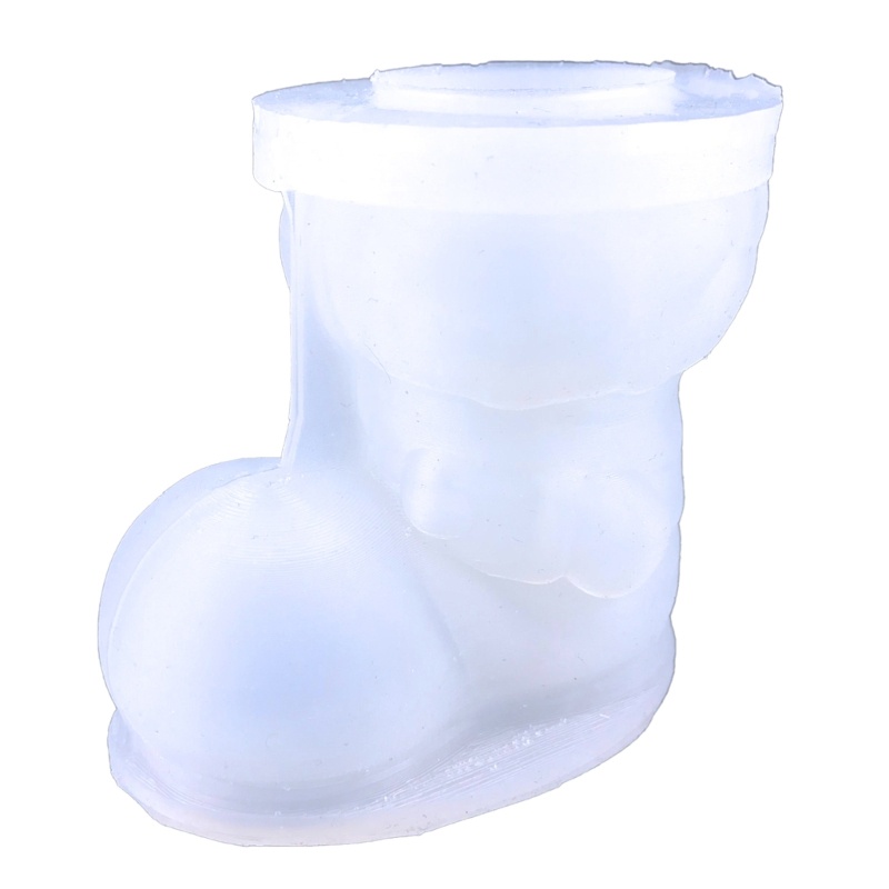 Siy Cetakan Resin Handmade Bentuk Sepatu Boots Natal Bahan Silikon