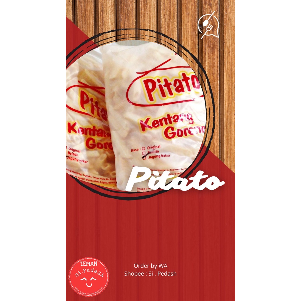 

Pitato - Stik kentang - kentang goreng 250 gr