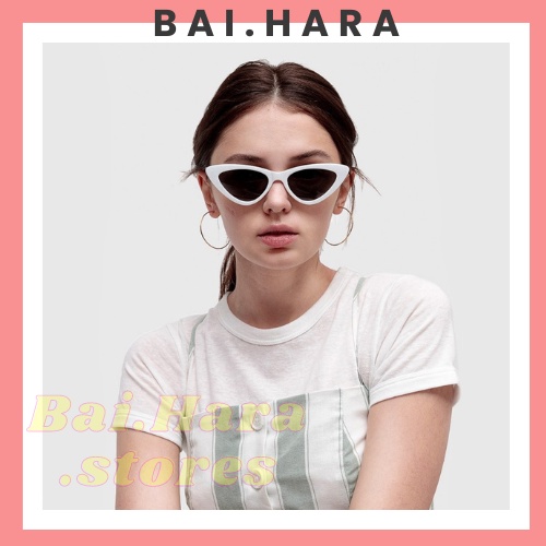 Kacamata Hitam Bingkai Segitiga Model Sunglasess Cat Eye