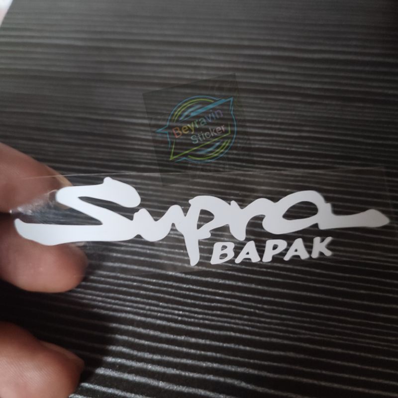 Sticker supra bapak cutting