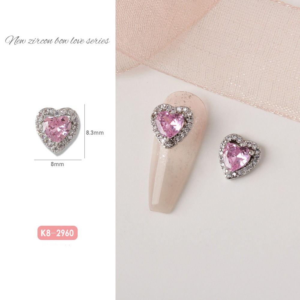 Mxbeauty Manik-Manik Berlian Imitasi Bentuk Pita 3D Bahan Alloy Untuk Nail Art