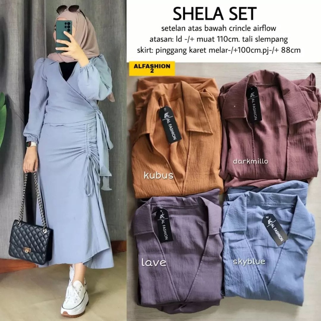 SHELA SET CRINKEL TEBAL TERBARU