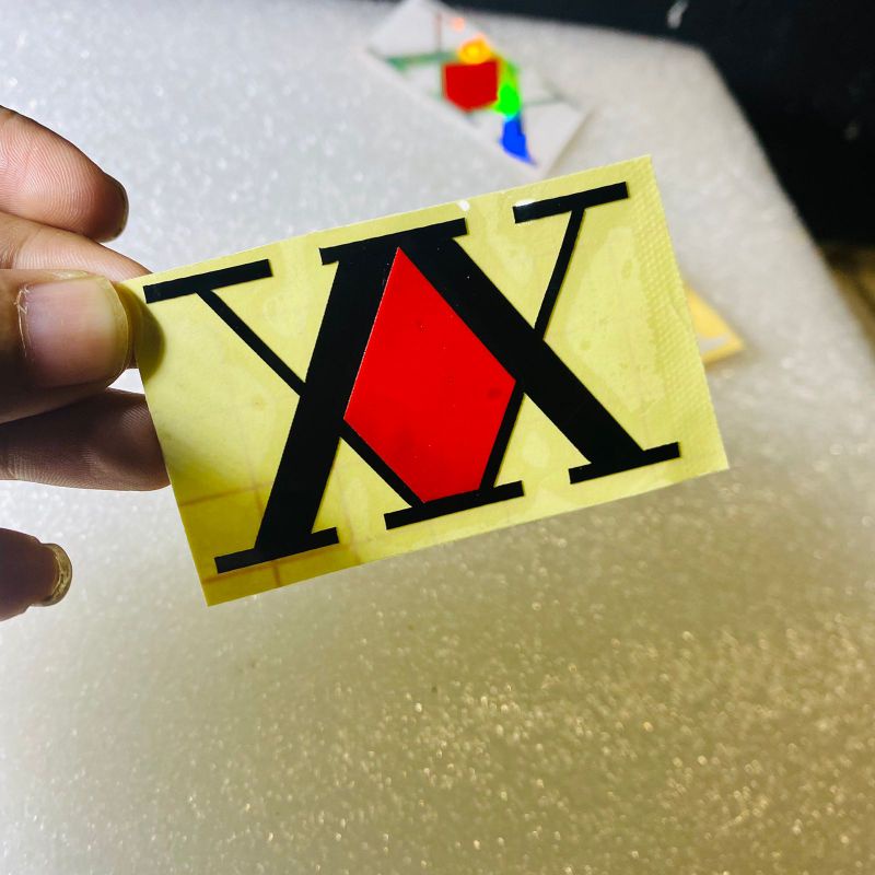 Stiker logo x hunter cuting sticker 1pcs XHUNTERS anime