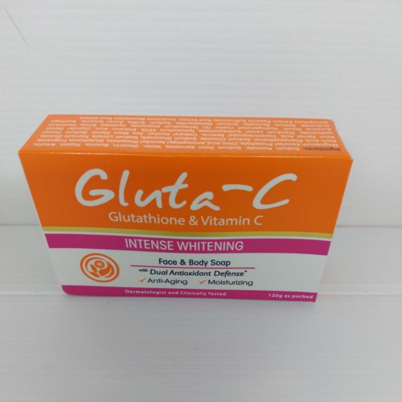 Jual Sabun Gluta C Glutathione Vit C Intense Whitening Face And Boy Soap Dual Antioxidant 2865