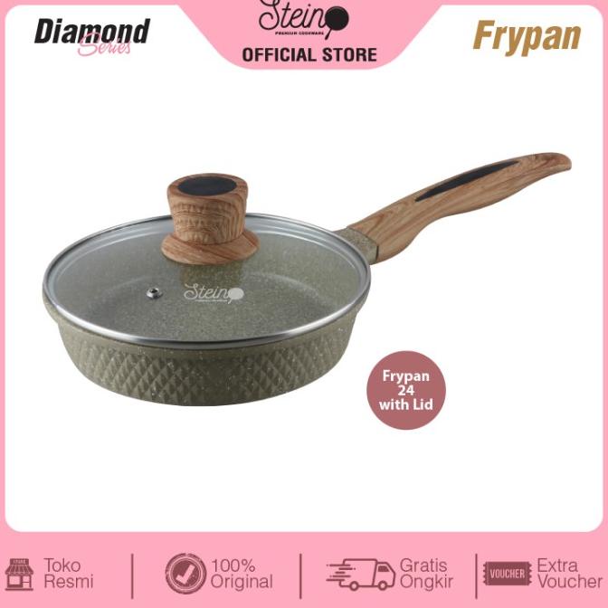 TERLARIS STEIN DIAMOND FRYPAN 24CM /PERALATAN MASAK SET/PANCI PRESTO/PANCI SET/WAJAN ANTI LENGKET