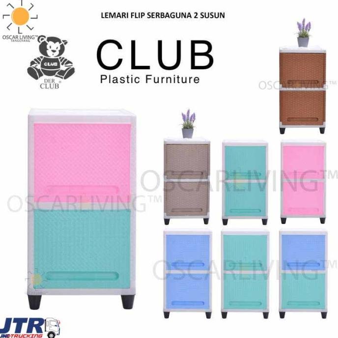 

Club Cf 2 Lemari Pakaian Plastik 2 Susun / Club Flip Cabinet - Kargo