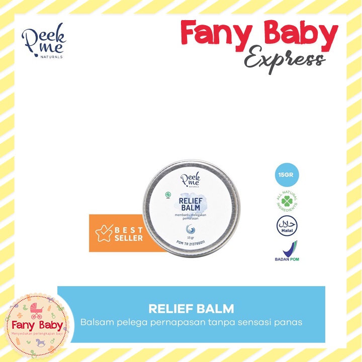 PEEK ME NATURALS  RELIEF BALM (BREATHE BALM) - BALSEM 15GR