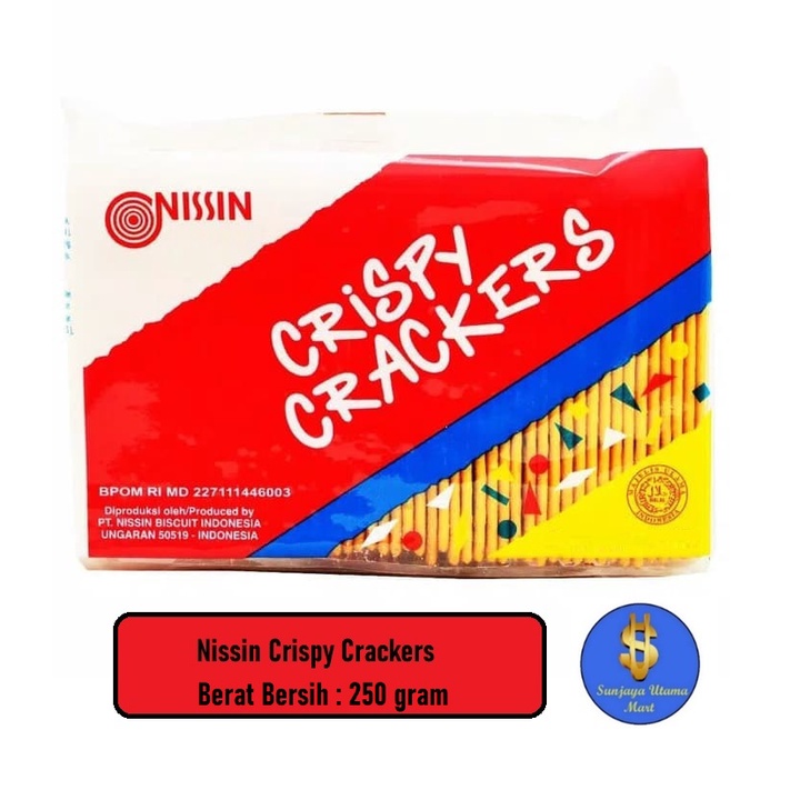 

Biscuits Nissin Crispy Crackers 250gr-Biskuit Nissin Crispy Crackers