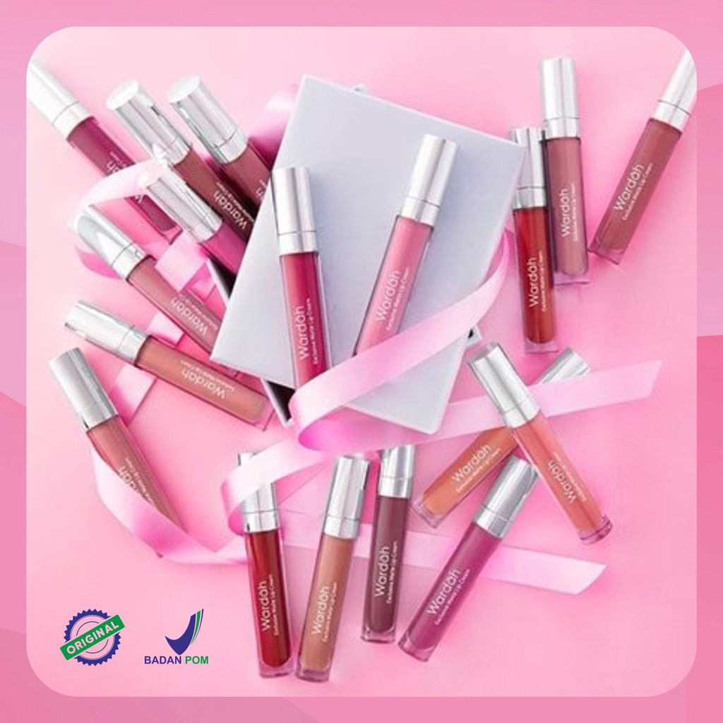 Wardah Exclusive Matte Lip Cream - Warna Intense dan Tahan Lama (GROSIR)