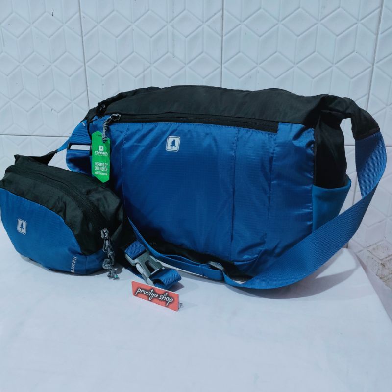 Tas selempang plus tas pinggang consina savana T25xP30xL10cm