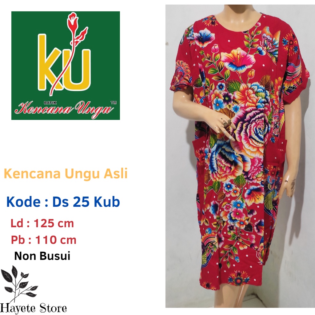 Daster Kencana Ungu Label Biru Ds 25 Terbaru