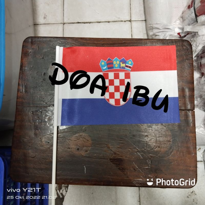 

best seller bendera tangan bendera stik KROASIA ready stock