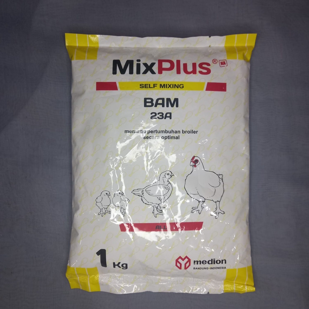 MIX PLUS BAM 23A 1 KG MIXPLUS Suplement Ayam Pedaging Medion